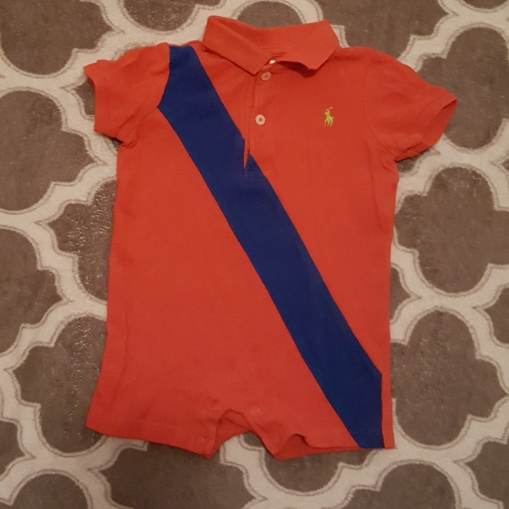Ralph Lauren Polo Infant Baby Boy Romper